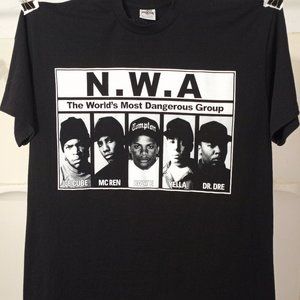VINTAGE Original NWA World’s Most Dangerous Group RAP TPro5 3XL Tee